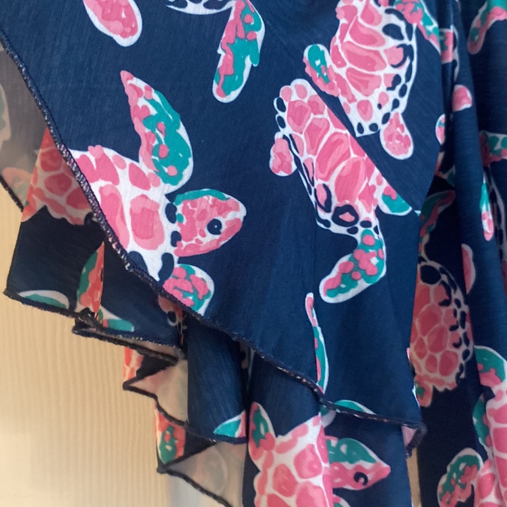 Simply Southern Turtle Ruffle Shirt - Size Small - Picture 3 of 4